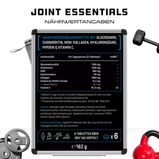 GEN <br>Joint Essentials - 180 Tabletten – Bild 3
