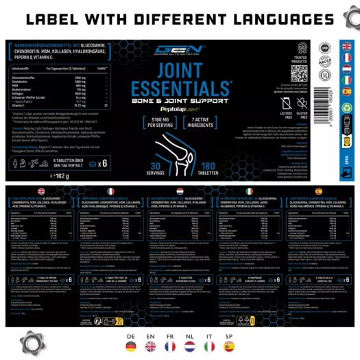 GEN <br>Joint Essentials - 180 Tabletten – Bild 4