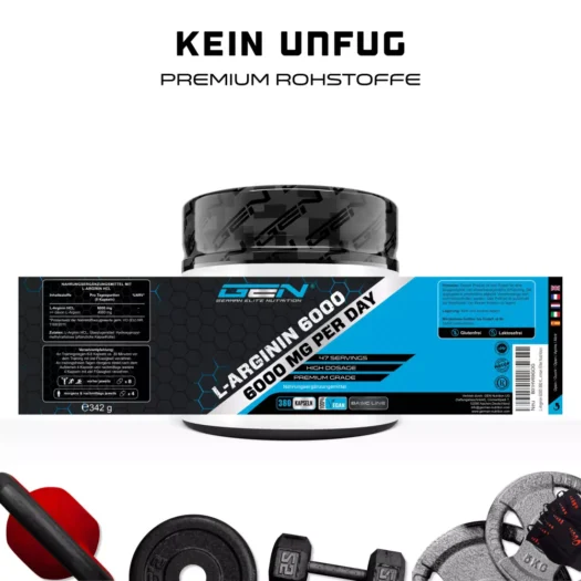 GEN <br>L-Arginin - 380 Kapseln – Bild 2