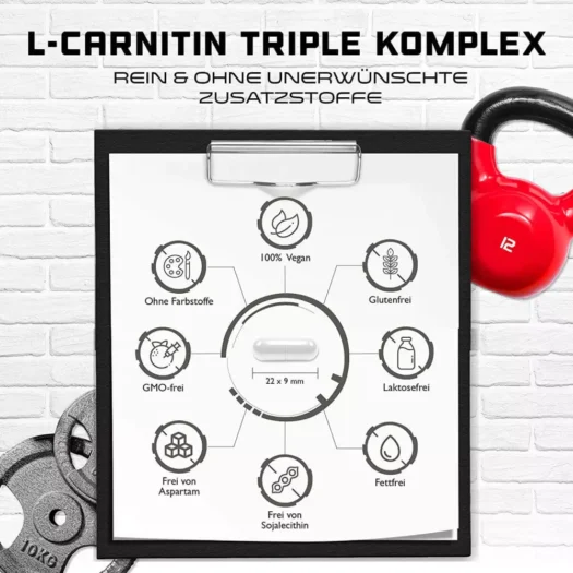GEN <br>L-Carnitin Triple Complex - 120 Kapseln – Bild 3