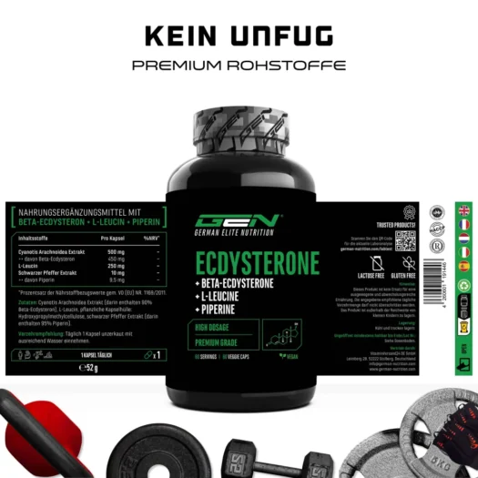 GEN <br>Ecdysteron Max - 60 Kapseln – Bild 2