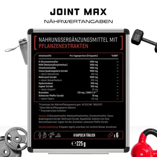 GEN <br>Joint Max - 180 Kapseln – Bild 3
