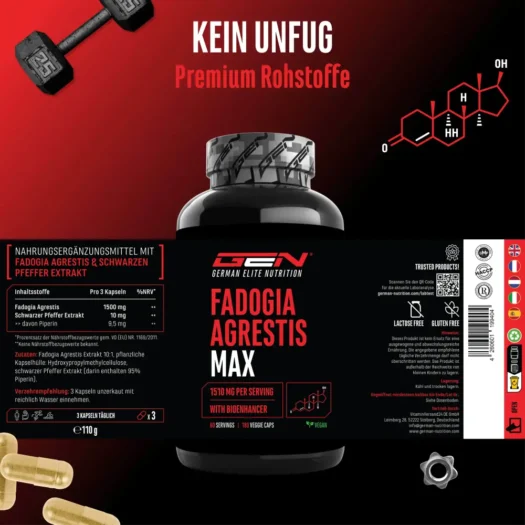 GEN <br>Fadogia Agrestis - 180 Kapseln – Bild 3