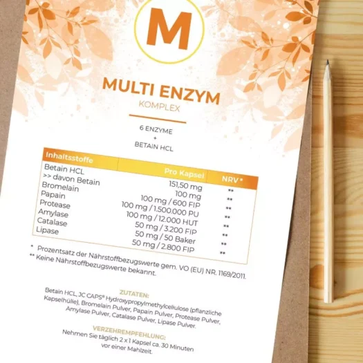 Nuvi Health <br>Multi Enzym Komplex - 120 Kapseln – Bild 2