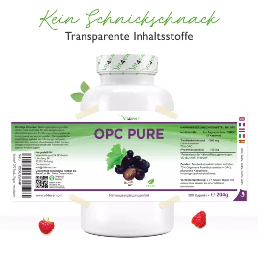 Vit4ever <br>OPC Pure - 300 Kapseln – Bild 2