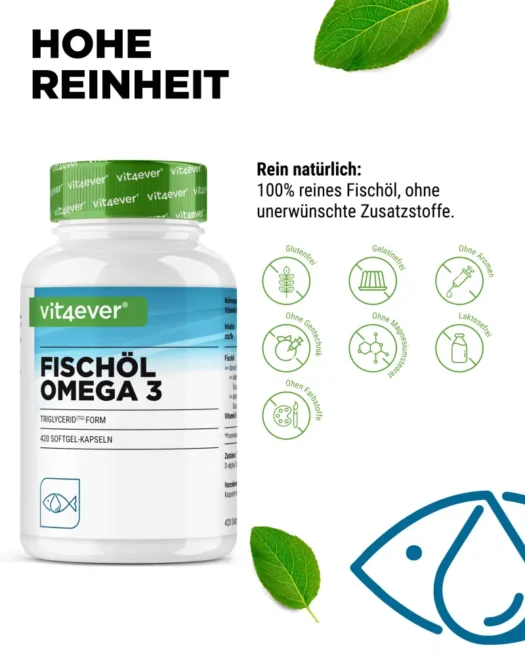 Vit4ever <br>Omega 3 - 420 Kapseln – Bild 4