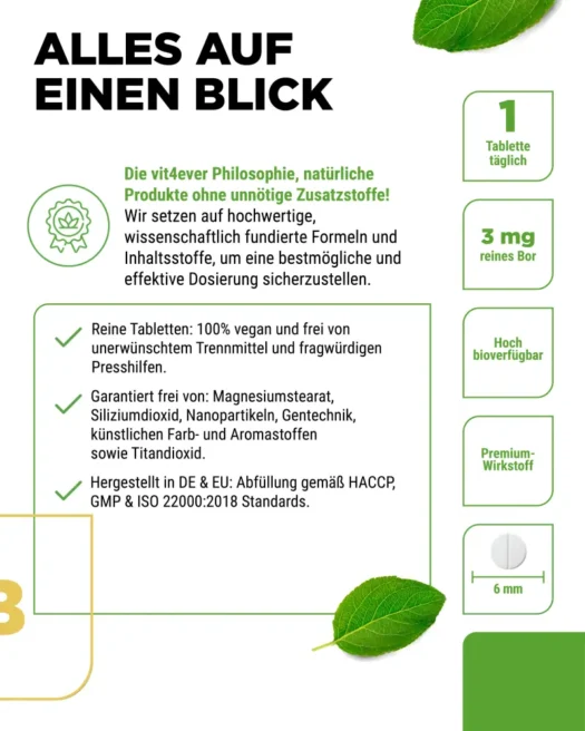 Vit4ever <br>Boron - 365 Tabletten – Bild 5