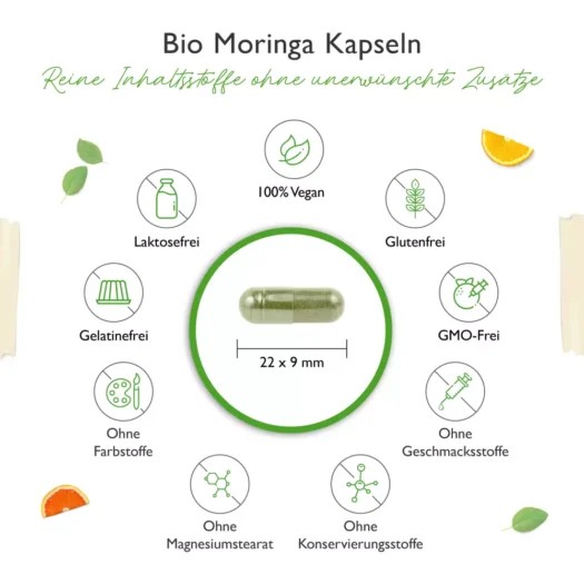 Vit4ever <br>Bio Moringa - 300 Kapseln – Bild 3