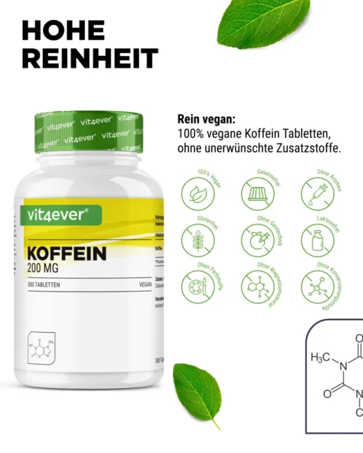 Vit4ever <br>Koffein XXL - 500 Tabletten – Bild 5