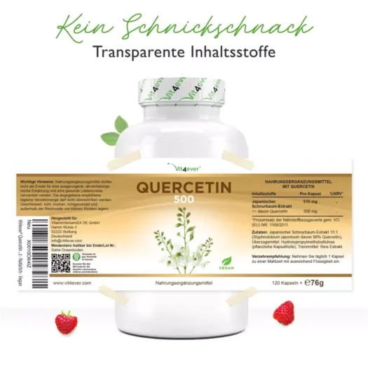 Vit4ever <br>Quercetin - 120 Kapseln – Bild 2