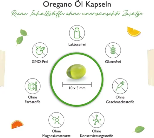 Vit4ever <br>Oregano Öl - 120 Kapseln – Bild 3