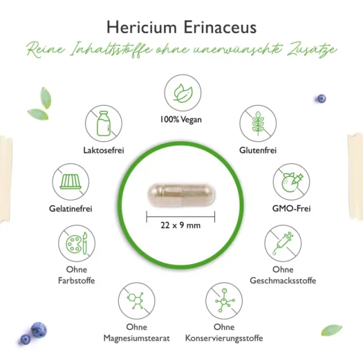 Vit4ever <br>Hericium Erinaceus Intenso - 180 Kapseln – Bild 3
