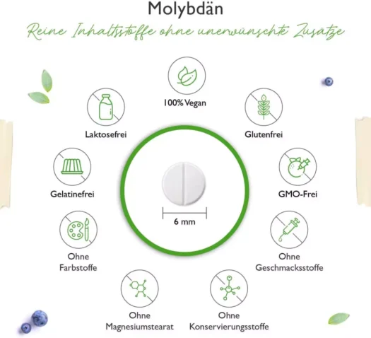 Vit4ever <br>Molybdän - 365 Tabletten – Bild 3