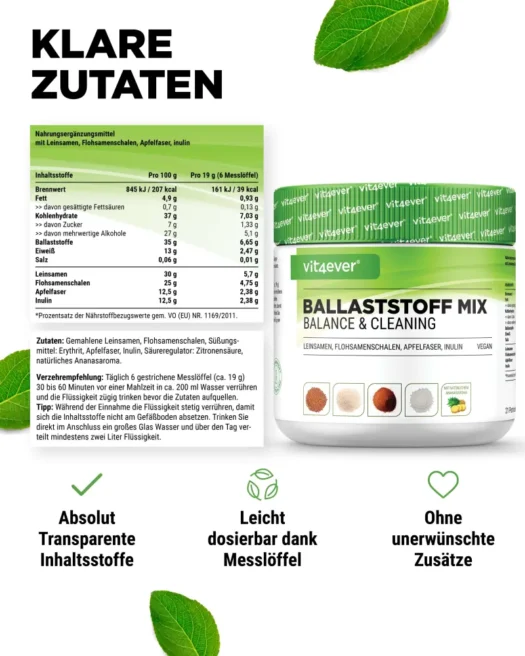 Vit4ever <br>Ballaststoff Mix - 400 g – Bild 2