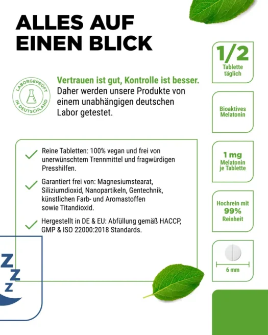 Vit4ever <br>Melatonin - 365 Tabletten – Bild 5
