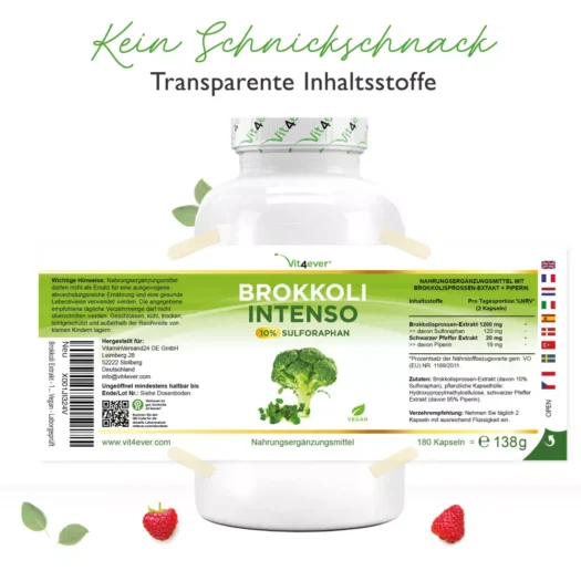 Vit4ever <br>Brokkoli Intenso Extrakt - 180 Kapseln – Bild 2