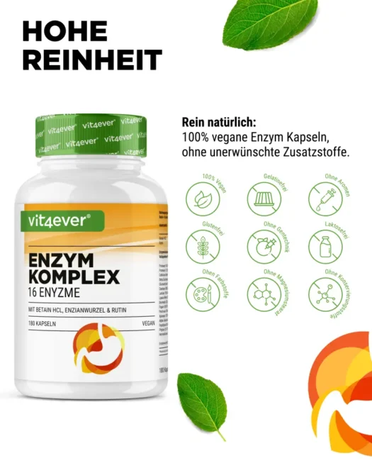 Vit4ever <br>Enzym Komplex - 180 Kapseln – Bild 5