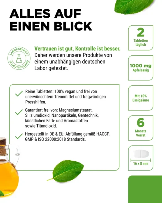 Vit4ever <br>Apfelessig - 365 Tabletten – Bild 5