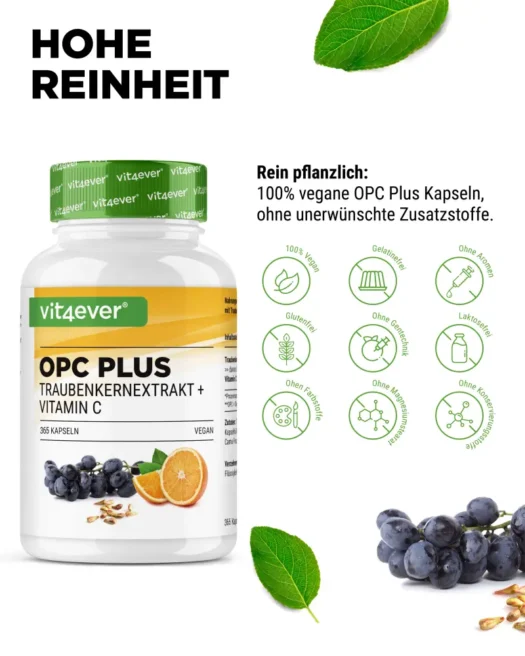 Vit4ever <br>OPC + Vitamin C - 365 Kapseln – Bild 4
