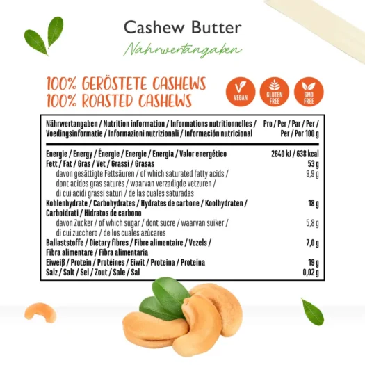Vit4ever <br>Cashew Butter Smooth - 1000 g – Bild 4
