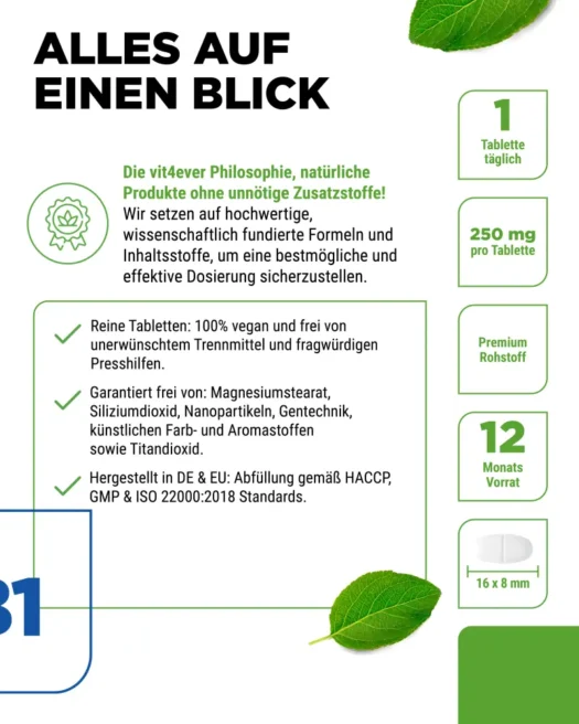 Vit4ever <br>Vitamin B1 - 365 Tabletten – Bild 5