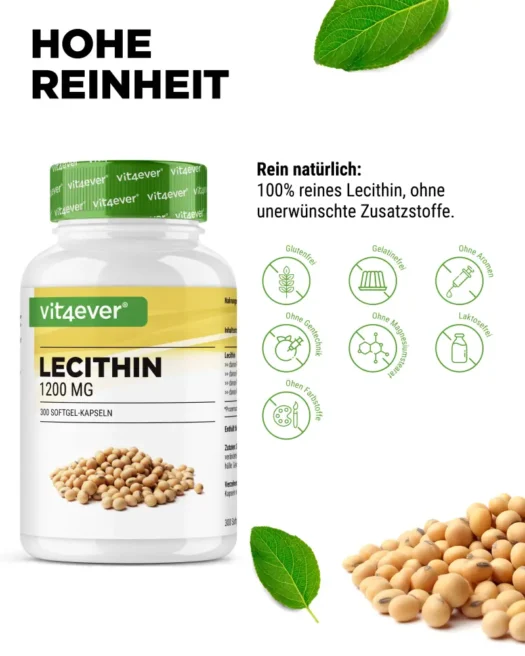 Vit4ever <br>Lecithin - 300 Kapseln – Bild 4