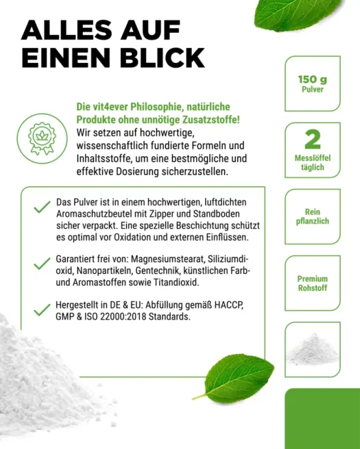 Vit4ever <br>Betain Pulver - 150 g – Bild 5