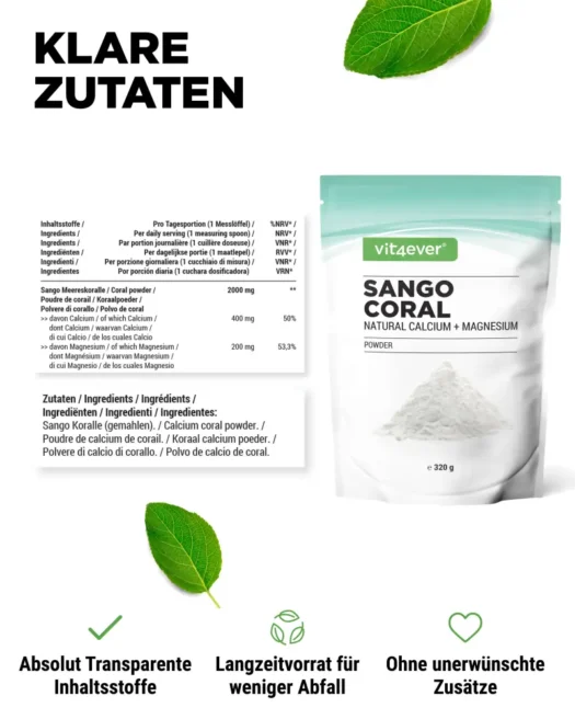 Vit4ever <br>Sango Meereskoralle - 320 g – Bild 2