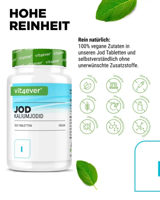 Vit4ever <br>Jod - 365 Tabletten – Bild 4