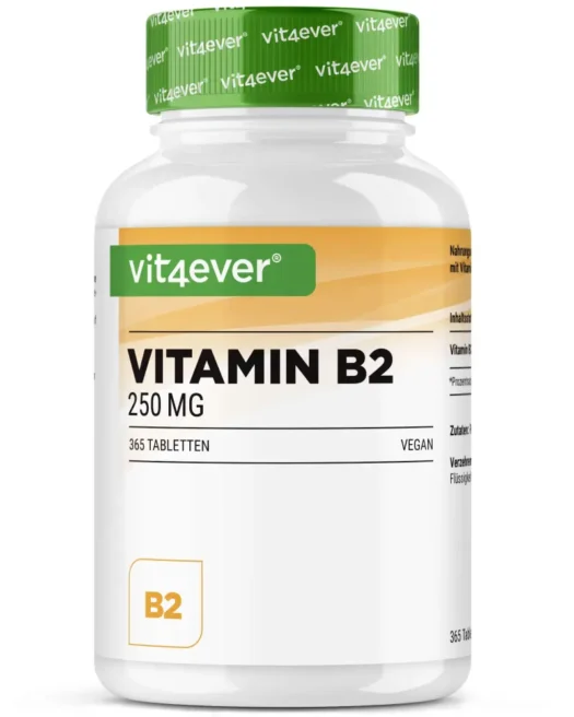 Vit4ever <br>Vitamin B2 - 365 Tabletten