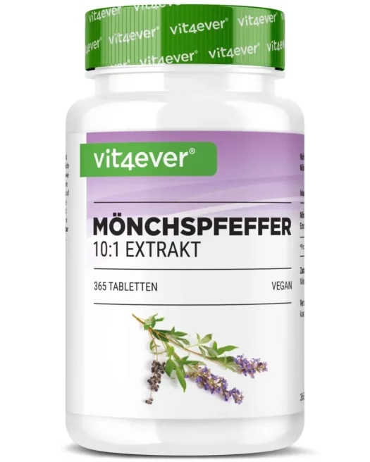 Vit4ever <br>Mönchspfeffer Extrakt 10:1 - 365 Tabletten