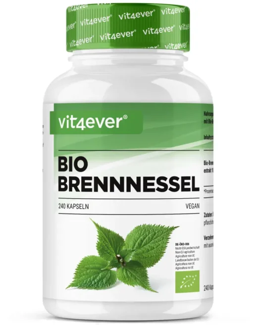 Vit4ever <br>Bio Brennnessel Extrakt - 240 Kapseln