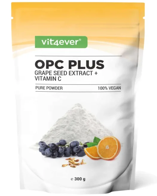 Vit4ever <br>OPC Traubenkernextrakt + Vitamin C - 300 g