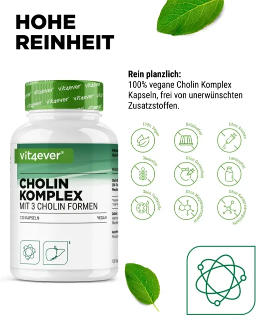 Vit4ever <br>Cholin Komplex - 120 Kapseln - Imagen 4